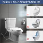 Non-Electric Bidet Water Spray Toilet Seat Attachment