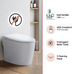 Elongated Non-Electric Smart Bidet Toilet Seat