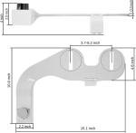 Convertible Dual Nozzle Bidet Toilet Seat with Knobs