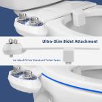 Non-Electric Bidet Water Spray Toilet Seat Attachment