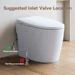 Elongated Non-Electric Smart Bidet Toilet Seat