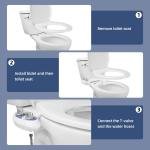 Non-Electric Bidet Water Spray Toilet Seat Attachment