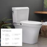 Brondell Non-Electric Bidet Toilet Seat, Elongated