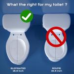 Clirass Elongated Quiet-Close Bidet Toilet Seat
