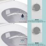 Convertible Dual Nozzle Bidet Toilet Seat with Knobs
