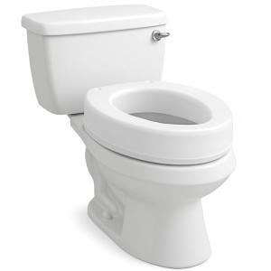 Carex Elongated Toilet Seat Riser for Assistance