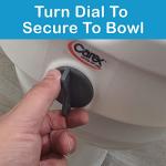 Carex E-Z Lock Raised Toilet Seat with Arms