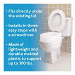 Carex Elongated Toilet Seat Riser for Assistance