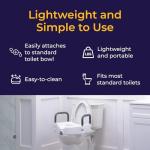 Drive Medical Raised Toilet Seat with Padded Arms