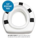 Enhanced Comfort Raised Toilet Seat for Seniors