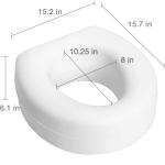 Enhanced Comfort Raised Toilet Seat for Seniors