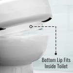 Enhanced Comfort Raised Toilet Seat for Seniors