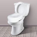 Carex 5.5 Inch Raised Toilet Seat for Seniors