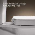 Kohler Hyten Elevated Soft Close Round Toilet Seat