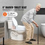 Uimoso 6" Raised Toilet Seat for Comfort