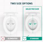 Lunderg Elongated Raised Toilet Seat with Handles