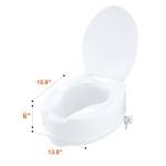 Uimoso 6" Raised Toilet Seat for Comfort