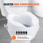 Uimoso 4" Raised Toilet Seat for Seniors