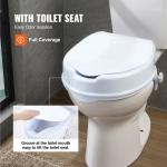 Uimoso 4" Raised Toilet Seat for Seniors