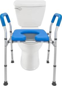 Heavy Duty Adjustable Toilet Seat with Safety Frame