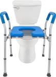 Heavy Duty Adjustable Toilet Seat with Safety Frame