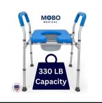 Heavy Duty Adjustable Toilet Seat with Safety Frame