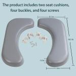Thick Sponge Commode Chair Cushion for Bedside