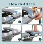 Thick Sponge Commode Chair Cushion for Bedside