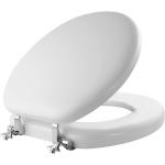Mayfair Padded Toilet Seat with Chrome Hinges
