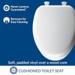 Mayfair Cushioned Toilet Seat with Secure Hinges
