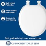 Mayfair Cushioned Toilet Seat with Secure Hinges