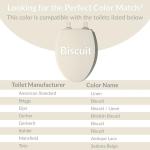 Mayfair Round Cushioned Toilet Seat in Biscuit