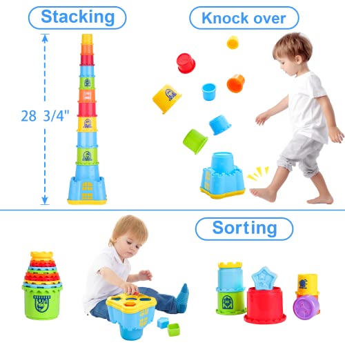 Infant Stacking Blocks with Shape Sorter
