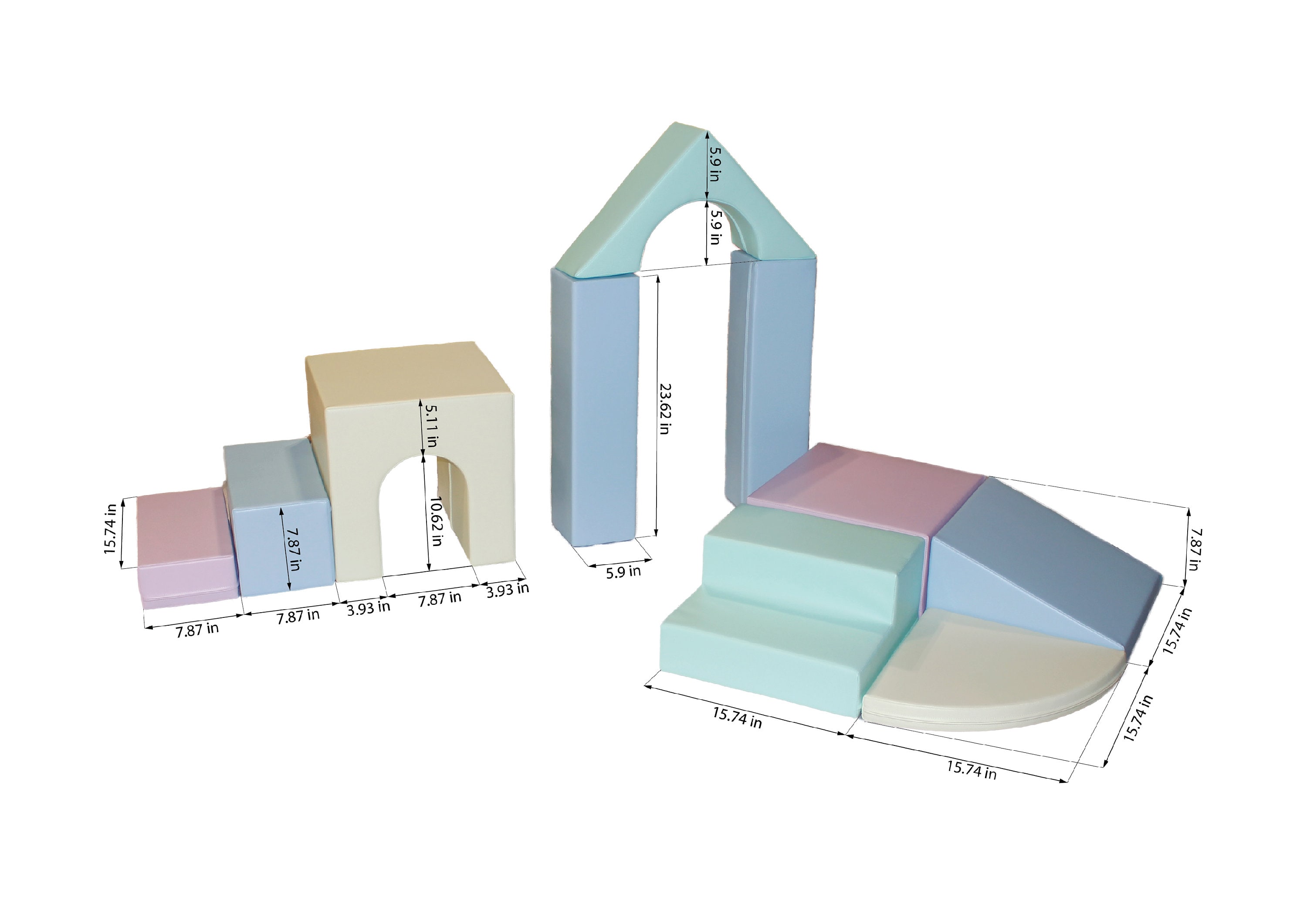 IGLU Soft Play Blocks for Climbing and Stacking