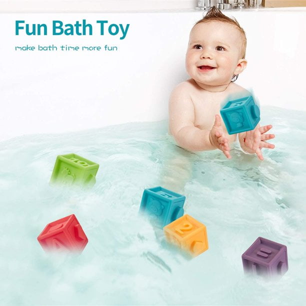 EIMELI Soft Baby Blocks Stacking Toy Set