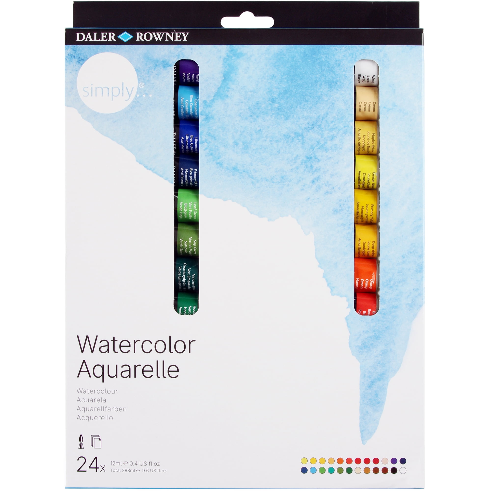 24 Piece Watercolor Paint Tube Set
