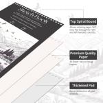 OSIMIG 10 Pack Spiral Bound Sketch Books 9"x12