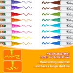 24-Color Dual Tip Acrylic Paint Marker Set