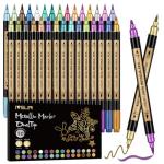 30-Color Metallic Dual Tip Marker Set
