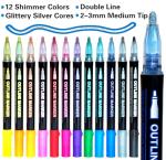 Glitter Markers Set for Creative Teens