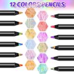 Rainbow Colored Pencils Set for Kids and Teens