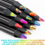 Rainbow Colored Pencils Set for Kids and Teens