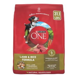 Purina ONE Lamb and Rice Dry Dog Food 31.1 lb