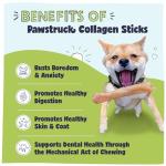 Pawstruck Natural Beef Collagen Sticks for Dogs