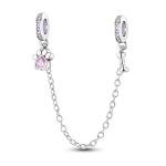 Heart Paw Bone Pet Safety Chain Charm