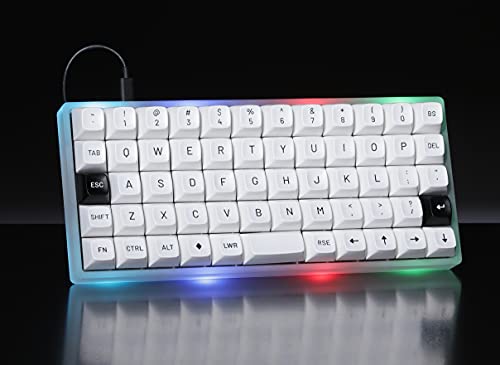 MT3 Black-on-White Bow Keycap Set for Mechanical Keyboards