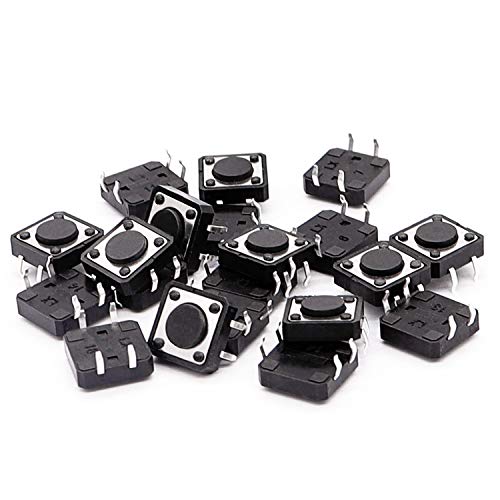 20pcs Momentary Push Button Switches, 12x12mm