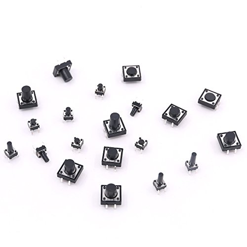 Hilitchi 250-Pcs Tactile Push Button Switch Kit