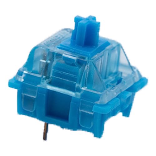 Gateron Phantom Blue Clicky Switches, RGB, 35PCS