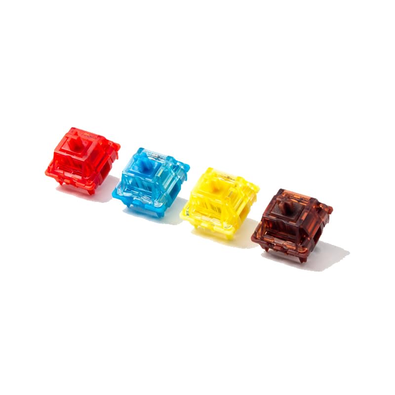 Gateron Phantom Blue Clicky Switches, RGB, 35PCS